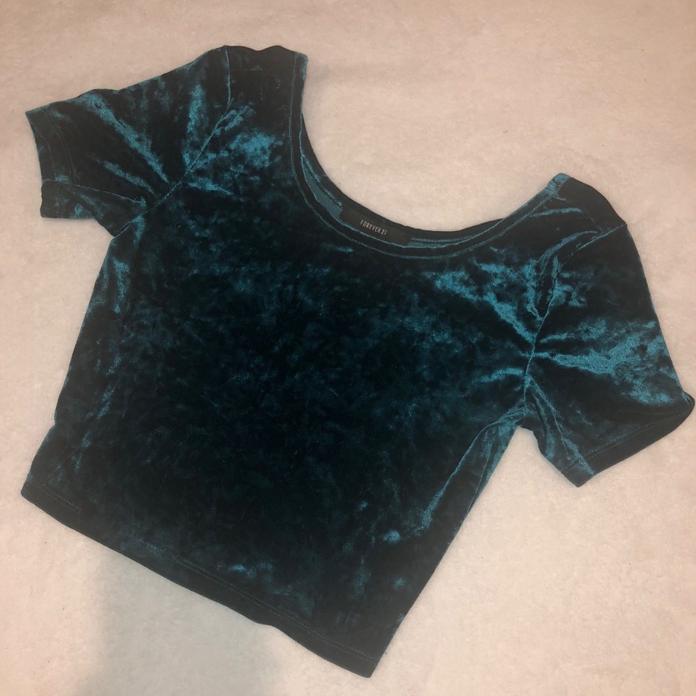 Suede Crop Top